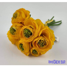  Boglárka 7 szálas kötegelt csokor 22 cm - Napsárga dekoráció