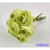  Boglárka 7 szálas kötegelt csokor 22 cm - Zöldes