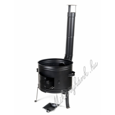 Bográcsház + könyök + kémény 45cm (0.8mm) kerti sütés és főzés