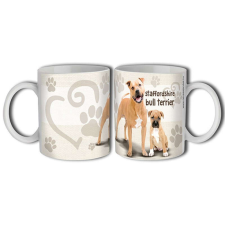 Bögre 300ml, kutyás Staffordshire bull terrier New B406 bögrék, csészék