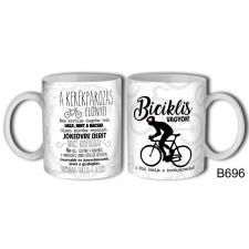  Bögre, Biciklis vagyok, a kerékpározás előnyei ajándéktárgy
