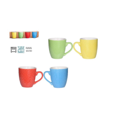  BÖGRE KERÁMIA SZÍNES 240ML Q96000080 4DB bögrék, csészék