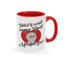  Bögre - Ki szeret a legjobban Cica bögrék, csészék
