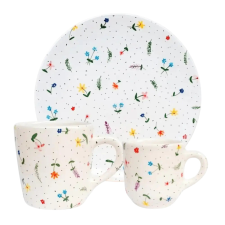 Bögre Manufaktúra Apró virágos reggeliző készlet bögrék, csészék