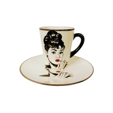 Bögre Manufaktúra Audrey Hepburn  bögre és reggeliző tányér bögrék, csészék