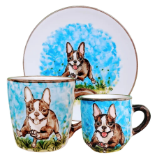 Bögre Manufaktúra Boston terrier szett bögrék, csészék