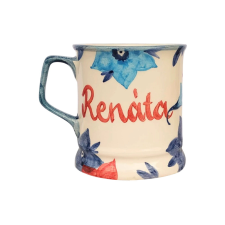 Bögre Manufaktúra Feliratos neves Kék virágos bögre bögrék, csészék