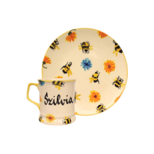 Bögre Manufaktúra Feliratos neves Méhecskés bögre és reggeliző tányér bögrék, csészék