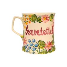 Bögre Manufaktúra Feliratos neves Virágos bögre FVB200 bögrék, csészék