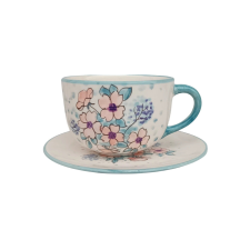 Bögre Manufaktúra Hajnali vadvirágok jumbó bögre és reggeliző tányér bögrék, csészék