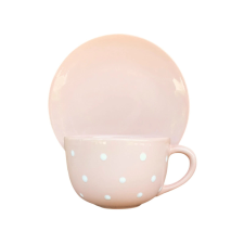 Bögre Manufaktúra Jumbo bögre és reggeliző tányér pasztell rózsa bögrék, csészék