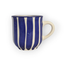 Bögre Manufaktúra Kék csíkos kávés bögre bögrék, csészék