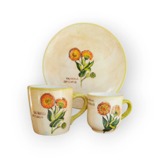 Bögre Manufaktúra Orvosi Körömvirág Reggeliző szett bögrék, csészék