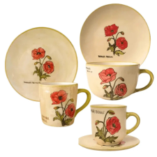 Bögre Manufaktúra Pipacs Reggeliző  nagy szett bögrék, csészék