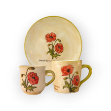 Bögre Manufaktúra Pipacs Reggeliző szett bögrék, csészék