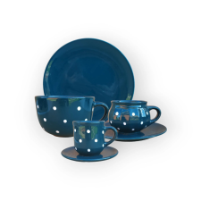 Bögre Manufaktúra Reggeliző nagy szett sötétzöld bögrék, csészék