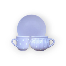Bögre Manufaktúra Reggeliző szett pasztell lila bögrék, csészék