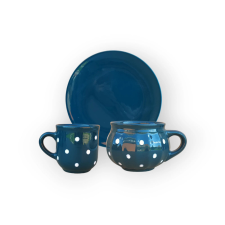 Bögre Manufaktúra Reggeliző szett sötétzöld bögrék, csészék