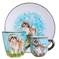 Bögre Manufaktúra Shi-tzu reggeliző készlet bögrék, csészék