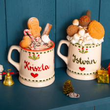 Bögre Manufaktúra Szerelmes Szivek Páros Bögre Egyedi Felirattal bögrék, csészék