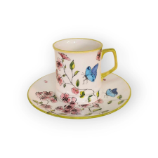 Bögre Manufaktúra Tavaszi pillangós bögre és reggeliző tányér bögrék, csészék