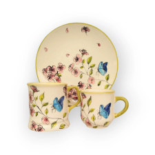 Bögre Manufaktúra Tavaszi pillangós reggeliző szett bögrék, csészék