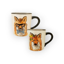 Bögre Manufaktúra Valentin napi rókafiú és rókalány bögre bögrék, csészék