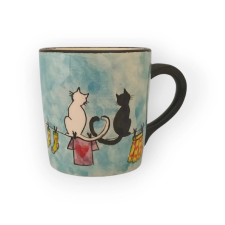 Bögre Manufaktúra Vicces Cica bögre háttal bögrék, csészék