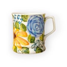 Bögre Manufaktúra Virágos bögre FL003 - kék rózsa bögrék, csészék