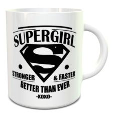  Bögre nyomtatás - Supergirl feliratos bögre bögrék, csészék