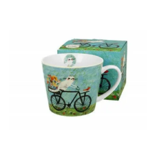  BÖGRE PORCELÁN 600ML MACSKÁS - BICIKLI bögrék, csészék