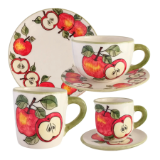 Bögremanufaktúra Almás reggeliző nagy szett bögrék, csészék