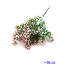  Bogyós műzöld köteg 34cm 409 - Rózsaszín dekorációs kellék