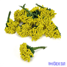  Bogyós rezgős mini csokor 9cm - Sárga dekoráció