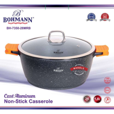 Bohmann Márvány edény, 5.8 L, 28cm, Magasság 12.5cm ,fekete edény