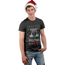  Boldog karácsony paraszt - Férfi Póló