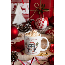  Boldog karácsonyt pingvin mintás Bögre bögrék, csészék