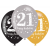 Boldog születésnapot Happy Birthday 21 léggömb, lufi 6 db-os