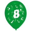 Boldog születésnapot Happy Birthday 8 léggömb, lufi 8 db-os 10 inch (25,4cm)