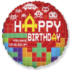 Boldog születésnapot Happy Birthday Bricks fólia lufi 48 cm
