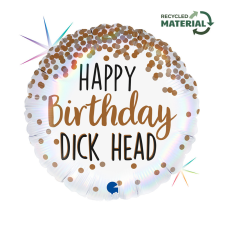 Boldog születésnapot Happy Birthday Dick Head fólia lufi 46 cm party kellék