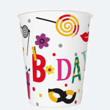 Boldog születésnapot Happy Birthday Funny papír pohár 8 db-os 250 ml party kellék