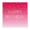 Boldog születésnapot Happy Birthday Golden Pink szalvéta 20 db-os 33x33 cm FSC