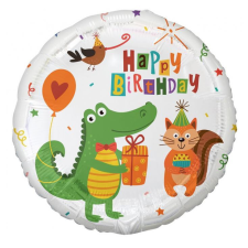 Boldog születésnapot Krokodil Happy Birthday Crocodile fólia lufi 36 cm party kellék