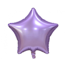 Boldog születésnapot Matt Lilac Star, Lila csillag fólia lufi 44 cm party kellék
