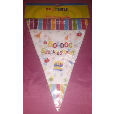 Boldog születésnapot parti zászló 11 zászlóval, 3,6 m dekoráció