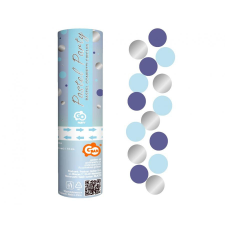 Boldog születésnapot Színes Blue-Silver konfetti kilövő 15 cm party kellék