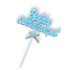  Boldog születésnapot világoskék tortabeszúró,tortadísz sütés és főzés