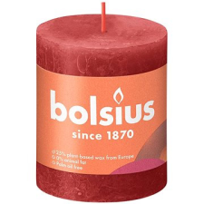 Bolsius rusztikus gyertya gyengéd piros 80 × 68 mm gyertya
