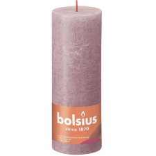  BOLSIUS rusztikus oszlop, púderrózsaszín 190 × 68 mm (8717847149466) gyertya